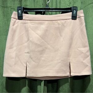 Forever 21 Cream Mini Pencil Skirt with Slit